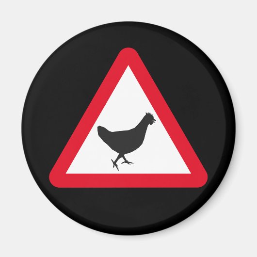 Chicken Xing Magneet (Voorkant)