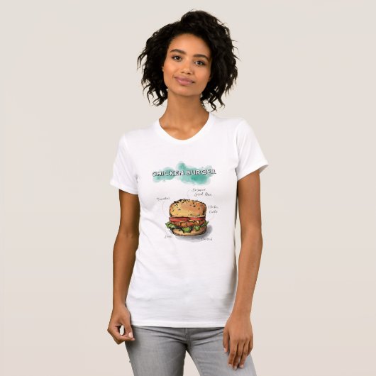 CHICKENBURGER T-SHIRT (Voorkant volledig)