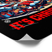 Chickenleigh Het is een kerst Funny Xmas T-shirt Poster (Hoek)