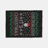 Chickenleigh Het is kerst Grappig Kerstmoeder Fleece Deken (Voorkant (Horizontaal))