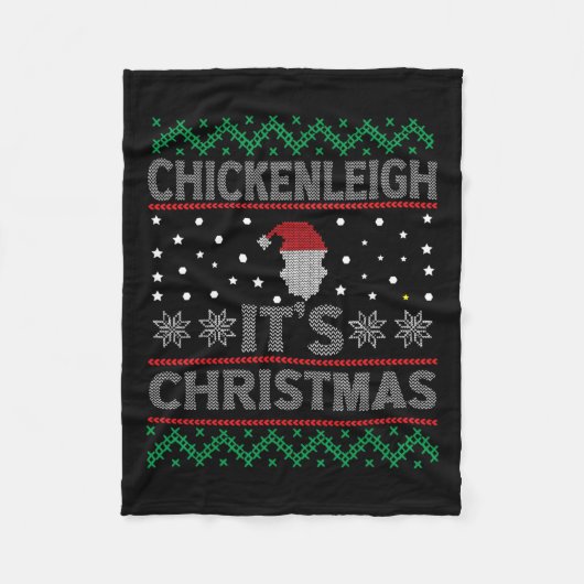 Chickenleigh Het is kerst Grappig Kerstmoeder Fleece Deken (Voorkant)