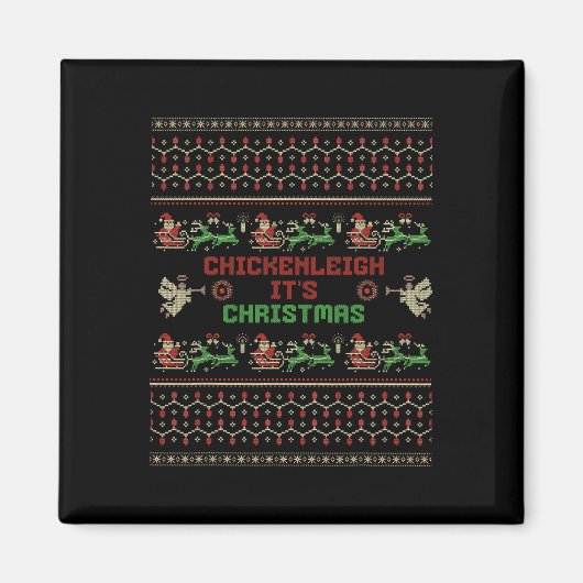 Chickenleigh Het is kerst Grappige Kerstmis Magneet (Voorkant)