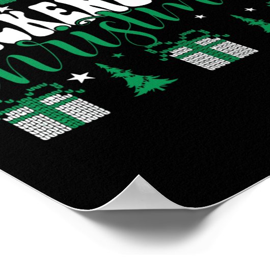 Chickenleigh Het is Kerst T-shirt Xmas Matching Fa Poster (Hoek)