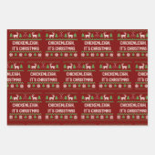 Chickenleigh zijn kerstkerstcadeau inpakpapier vel (Voorkant)