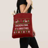 Chickenleigh zijn kerstkerstcadeau tote bag (Dichtbij)