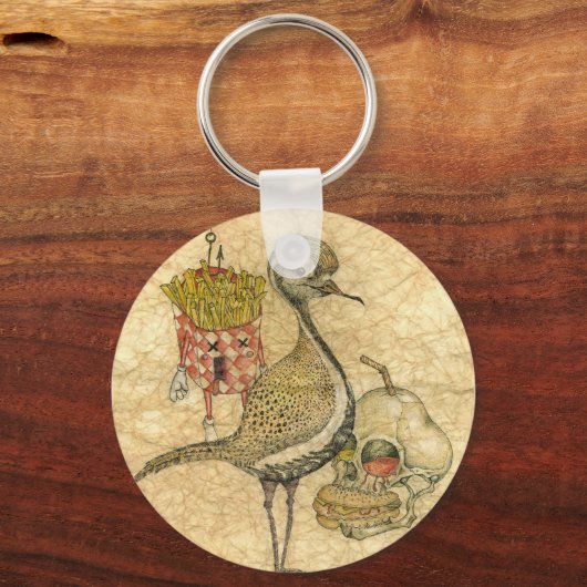 Chicken'n'fries Sleutelhanger (Voorkant)