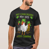 Chickens Are My Lucky Charms Chicken St Patrick's T-shirt (Voorkant)