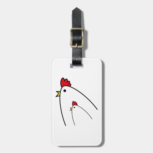 Chickens Bagagelabel (Voorkant verticaal)