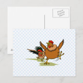 Chickens Briefkaart (Voorkant / Achterkant)
