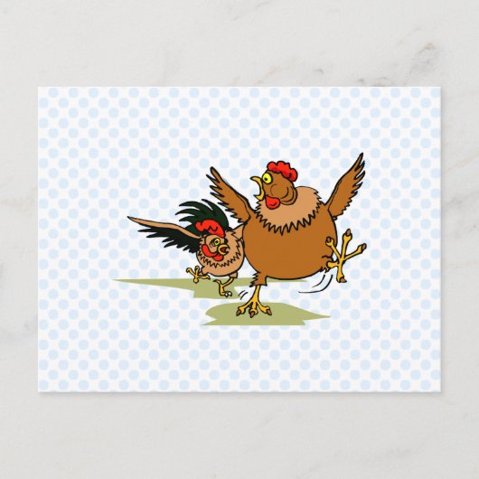 Chickens Briefkaart (Voorkant)