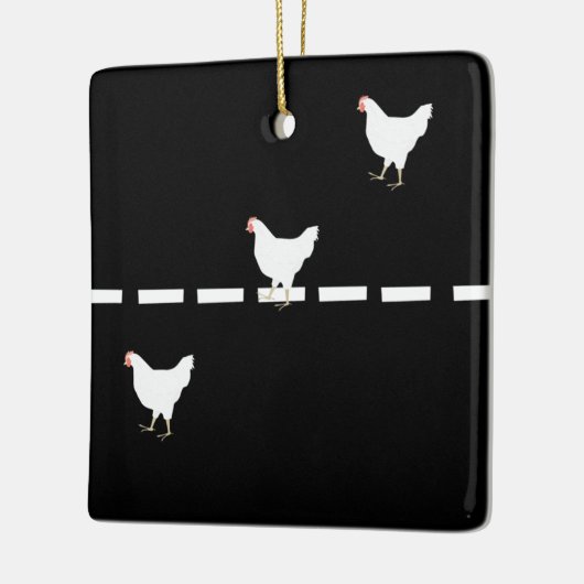 Chickens Crossing the Road Ornament (Links)
