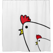 Chickens Douchegordijn (Voorkant)