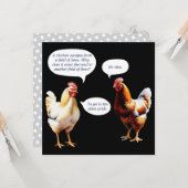 Chickens Humor Funny Hens Joke Novelty Groet Kaart (Voorkant / Achterkant in situ)