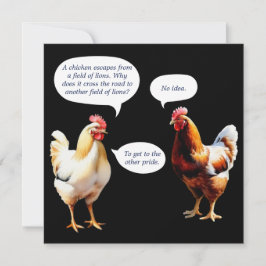 Chickens Humor Funny Hens Joke Novelty Groet Kaart