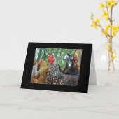 Chickens Kaart (Gele Bloem)