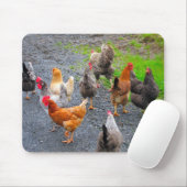 Chickens Mousepad Muismat (Met muis)