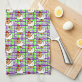 Chickens Pset Kitchen Hand Towel Theedoek (Quarter Fold)