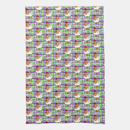Chickens Pset Kitchen Hand Towel Theedoek (Verticaal)