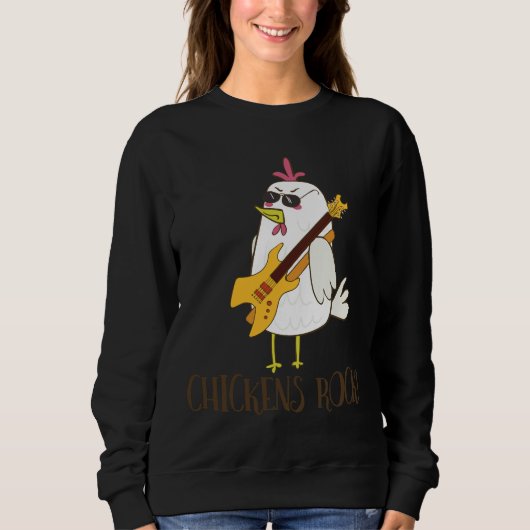 Chickens Rock Cute Chicken Trui (Voorkant)