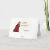 Chickens Singing Christmas Carols Kaart (Achterkant)