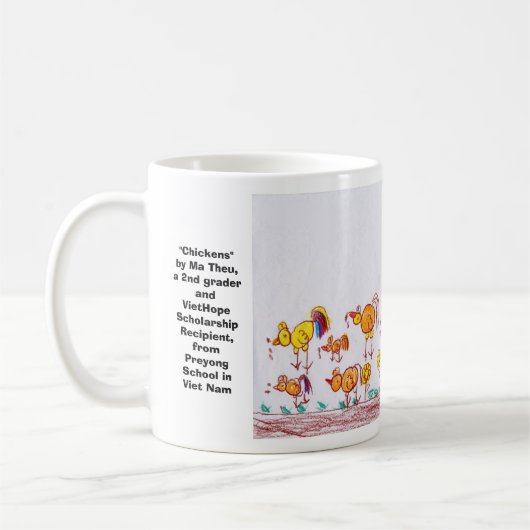 "Chickens" van Ma Theu, tweede grader Koffiemok (Links)
