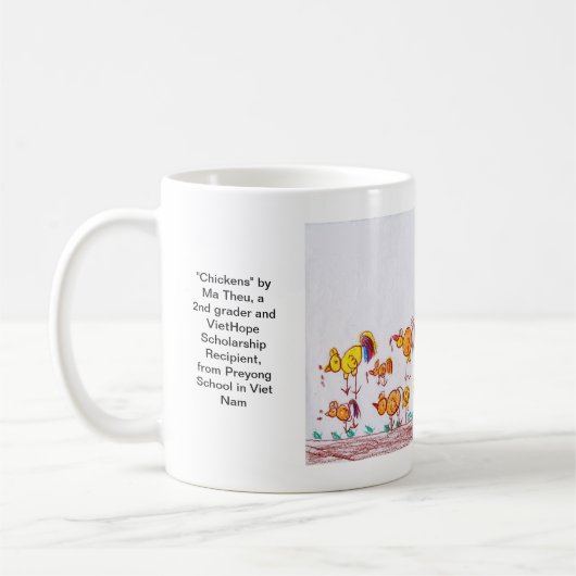 "Chickens" van Ma Theu, tweede grader Koffiemok (Links)