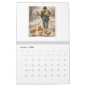 Chickens Wall Calendar Modern Norman Rockwell Kalender (Jan 2026)