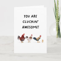 Chickens You Are Cluckin' Geweldige felicitaties