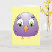 chickie B Paars Kaart (Gele Bloem)