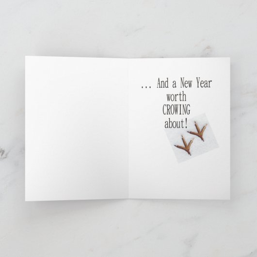 Chickie Boom-Boom kerstKaart Feestdagen Kaart (Binnen)