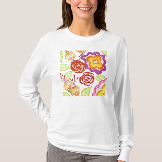 Chickie Long Sleeve - ook bloemen T-shirt (Voorkant)