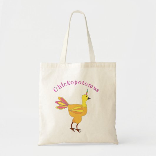 Chickopotomus - de Unicorn Chicken Tote Bag (Voorkant)
