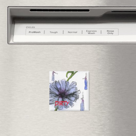 "Chickory" Dirty Dishwasher Status Magnet (Insitu (Vaatwasser))