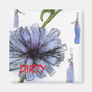 "Chickory" Dirty Dishwasher Status Magnet