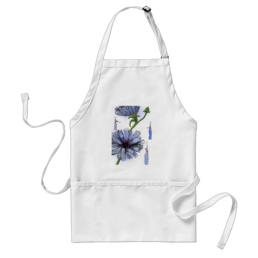 "Chickory" Floral Apron Standaard Schort (Voorkant)