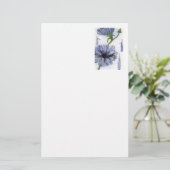 "Chickory" Floral Stationery Briefpapier (Staand voorkant)