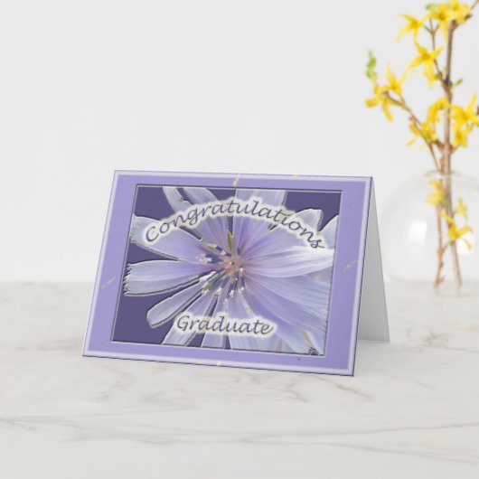 Chickory Gefeliciteerd Afstuderen Kaart (Gele Bloem)