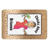 Chicks Ahoy Funny for Women Cruise Cabin Deuren Magneet (Horizontaal)