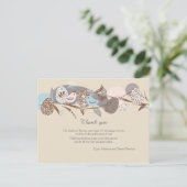 Chicks Couple Baby shower Bedankt Briefkaart (Staand voorkant)