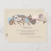 Chicks Couple Baby shower Bedankt Briefkaart (Voorkant / Achterkant)