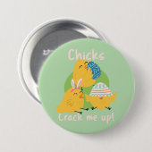 Chick's Crack Me Up! paase Button (Voorkant /achterkant)