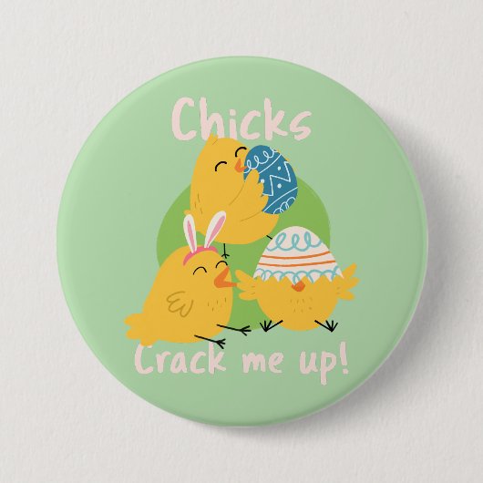Chick's Crack Me Up! paase Button (Voorkant)