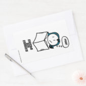 Chicks Dig Comics Rechthoekige Sticker (Envelop)