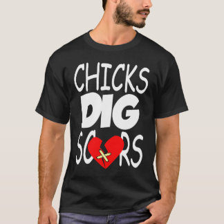 Chicks Dig Congenital Heart Defect Heart War T-shirt