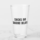 Chicks Dig Hanging Belays Rock climate Glas (Voorkant)