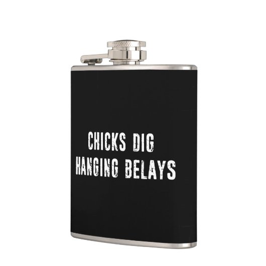 Chicks Dig Hanging Belays Rock climate Heupfles (Links)