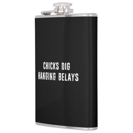 Chicks Dig Hanging Belays Rock climate Heupfles (Links)