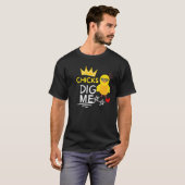 CHICKS DIG ME.BABY BIRD Premium T-shirt (Voorkant volledig)