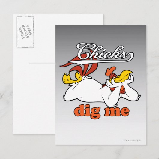 Chicks Dig Me Briefkaart (Voorkant / Achterkant)