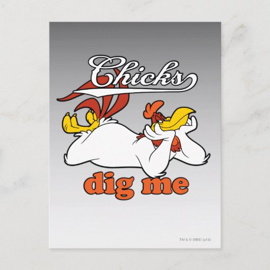 Chicks Dig Me Briefkaart (Voorkant)